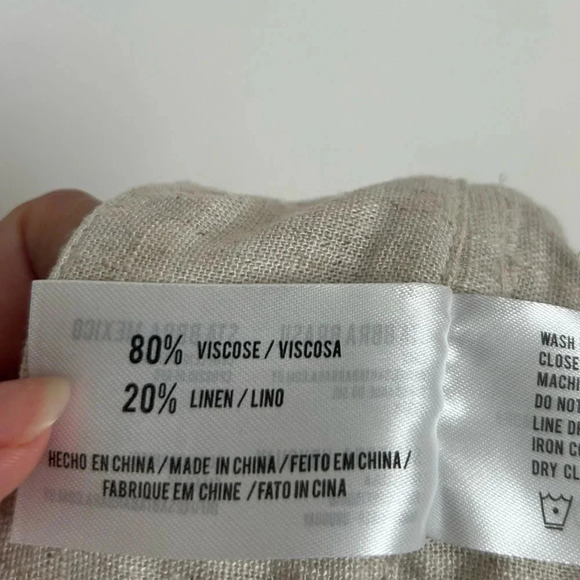 Santa Barbara Linen Blend Shorts Jorts size large NWT - Picture 12 of 13